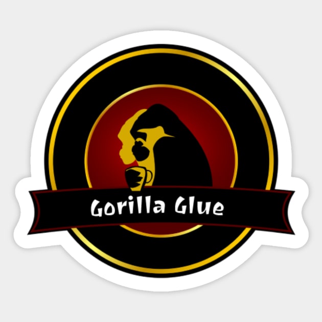 Gorilla Glue Sticker by Pipa's design